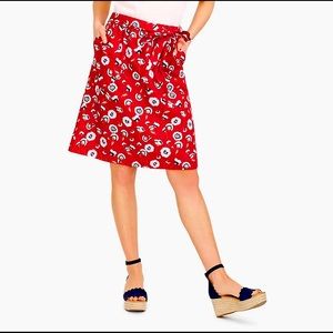 J. Crew midi skirt Red Poppy M